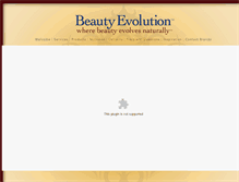 Tablet Screenshot of beautyevolution.com